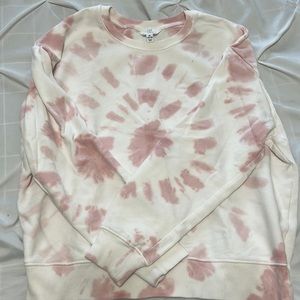Pink tie-dye sweatshirt